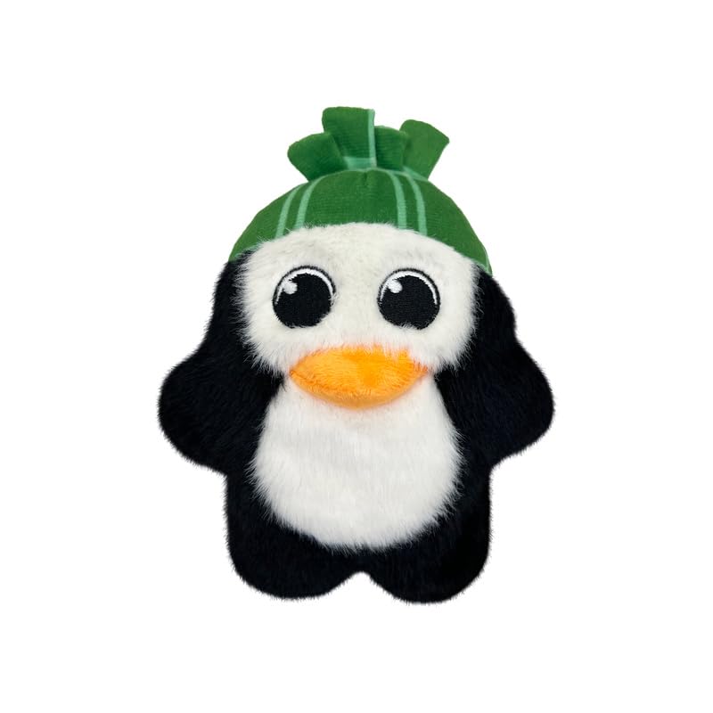 KONG Christmas Holiday Snuzzles Pinguin – Plüsch-Hundespielzeug mit übergroßem Quietscher (klein)