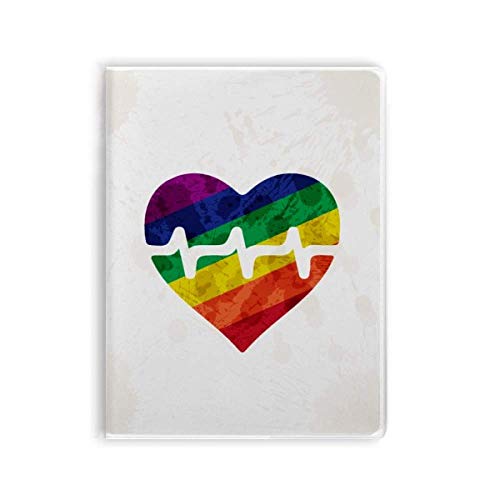 Carnet de notes LGBT Heart Electron souple arc-en-ciel, une idée cadeau inspirante
