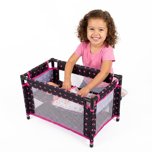 Kinderplay Puppenreisebett – Faltbares Puppenbett mit Tragetasche &...