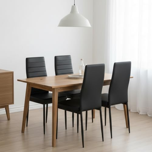 Recopilación y reviews de Sillas para comedor baratas Top cinco. 37 HOMEMAKE FURNITURE Sillas de Comedor Sillas de Respaldo Alto Diseño Simple sin Apoyabrazos Aptas para Mesas de Comedor Familiares Salas de Conferencias y Bodas Juego de Cuatro...