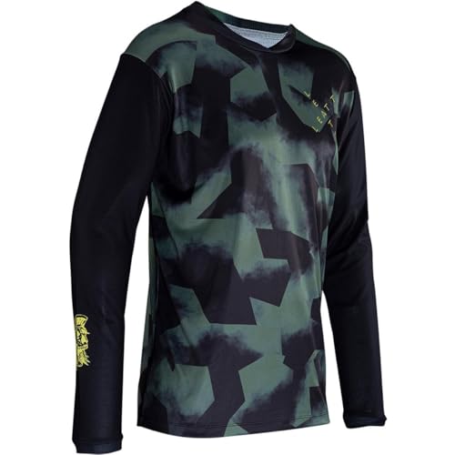 Maillot MTB Gravity 4.0 Junior vert fini la transpiration excessive en VTT à 150cm