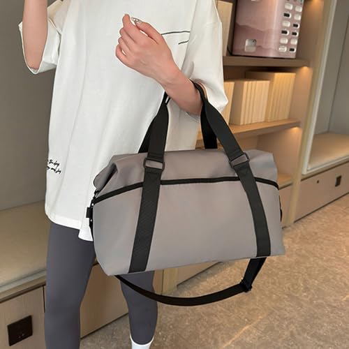 Sac de voyage pour la natation et les vacances avec organiseur gris imperméable - 6