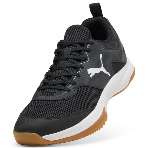 Puma VARION 3 Indoor Unisex Hallenschuhe Sneaker Schnürschuh 109096 01 Black- White – Ansicht 6