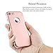 iPhone 7 Case Hedonism[Designers Series] Sleek Ultra Slim iPhone 7 Cases Suede Feel Slender Appearance+[Spare Screen Protector] for Apple iPhone 7-Rose Gold
