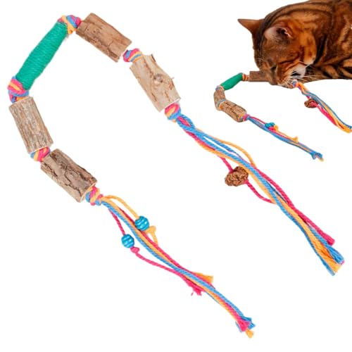 Jlkegfdf Cat Toys Catnip - Juguetes interactivos para dentición para gatos, juguetes para gatos con hierba gatera, cuerda masticable para gatos para Acción de Gracias, Navidad, Año Nuevo chino