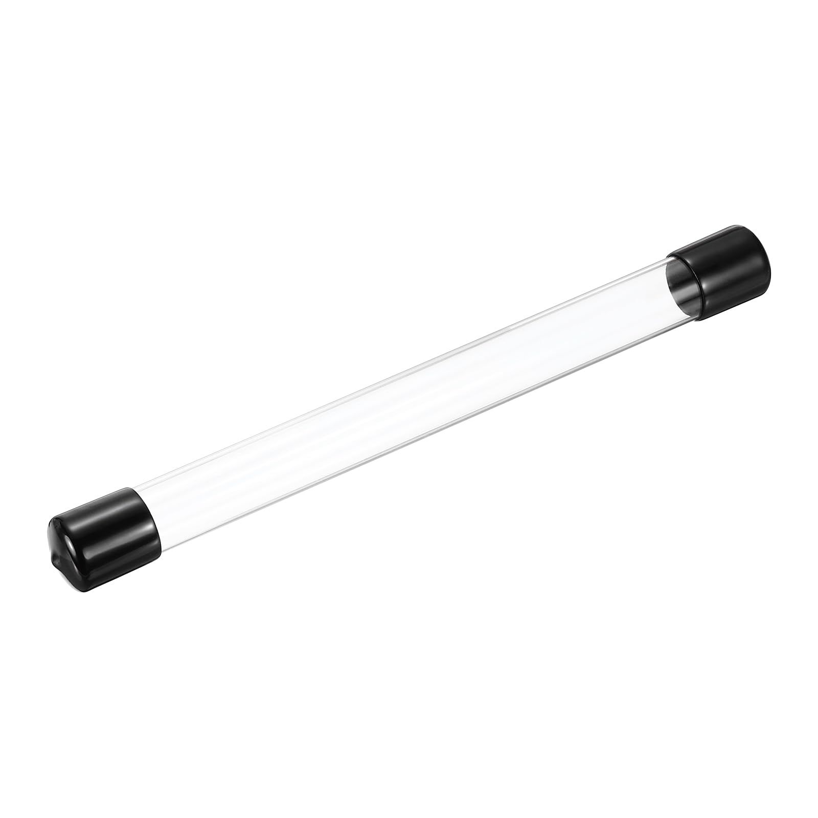 MECCANIXITY Clear Storage Tube 20x22mm Small Plastic Round Tubing with Caps Rigid Bottle Container 250mm/10 Inch for Item Stored