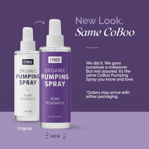 Image of CoBoo The Original Pumping Spray 2 Fl Oz | Organic Lubricant for Breast Pumping | Pump Flange Spray for Breast Shields | Vegan & Lanolin Free, Made in USA | Helps Sore Nipples & Clogged Milk Ducts