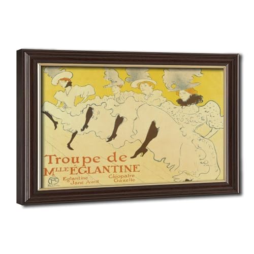 Affiches Henri De Toulouse Lautrec Troupe Eglantine en Toile 40x61 cm