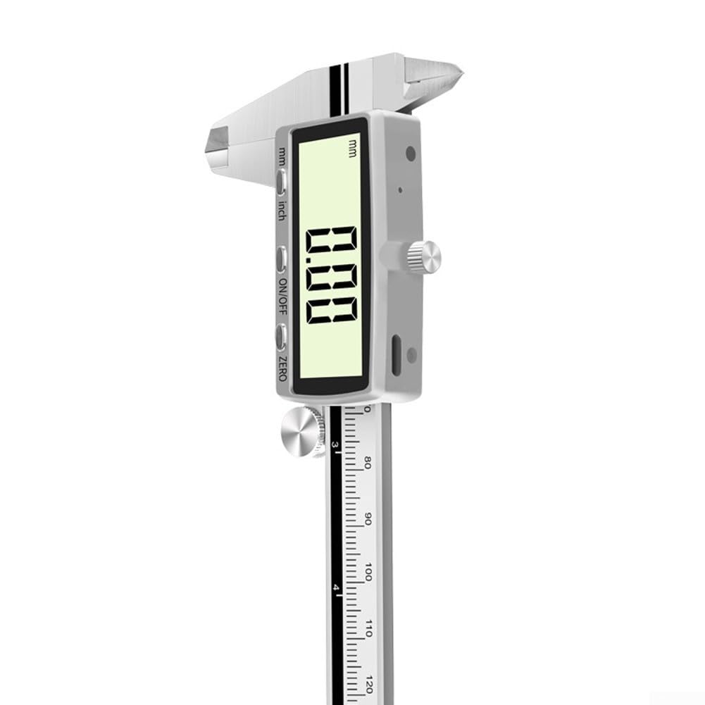Calibrador digital electrónico Vernier, herramienta de medición electrónica recargable con pantalla de alta resolución para joyería de medición de precisión (150 mm)