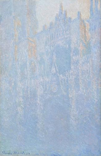 Pintura mural en lienzo de la Catedral de Rouen de Claude Monet para decoración del hogar