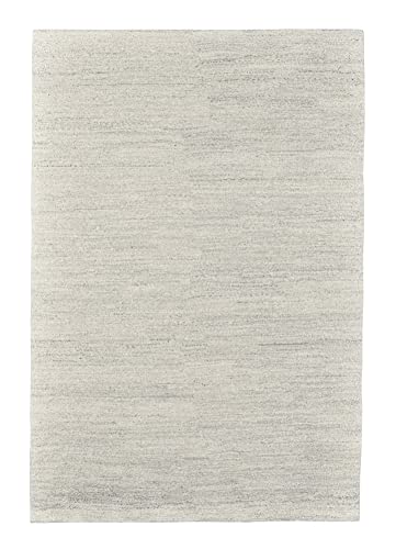 Theko Original Berber Teppich aus 100% nachhaltiger Schurwolle; handgeknüpft, weich und robust aus Marokko | 70 x 140 cm; Farbe: Sand | Florrfäden: ca. 102400 markenteppiche - Taza Royal