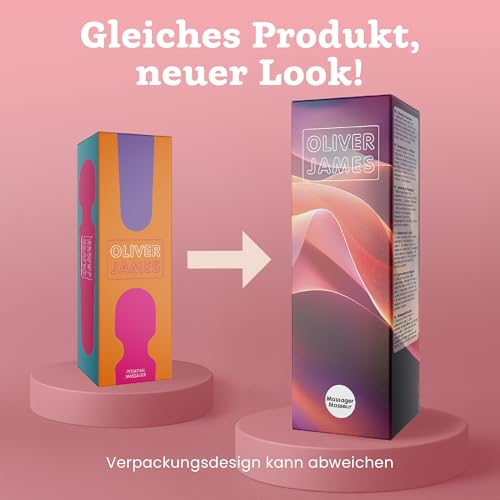 Vibrator für Frauen - Leises und Starkes Massagegerät + Akku - Sexspielzeug mit 20 Vibrationsmuster und 8 Geschwindigkeitsstufen - Kabelloser Dildo für Klitoris, G Spot - Oliver James (Schwarz)
