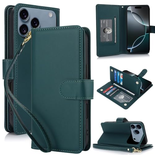 Étui Google Pixel 6 Pro vert portefeuille pour éviter les chutes et remplacer votre portefeuille