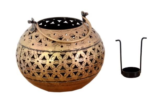 RusticDior T-Light Antique Gold Finish Candle Holder for Diwali Birthday Decoration Tealight Candle Stand for Home Room Bedroom and mandir Décor (B08K95M1V9) Amazon Price History, Amazon Price Tracker