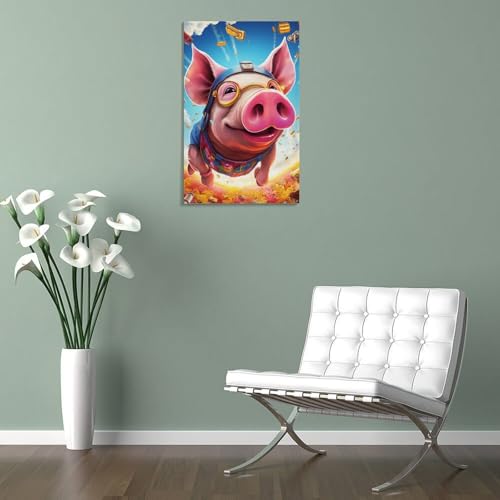 Impression Sur Toile Cochon Haute Définition Éco-Conçue