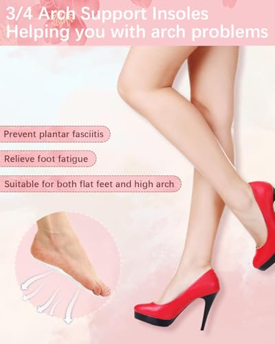 2 pares de plantillas gel para tacones altos para mujer miniatura 3