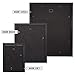 Frametory, Gallery Wall Frame Collection, Set of 7, Black Photo Frame with Mat & Real Glass