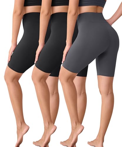 VALANDY Creamlush 3 Pack Biker Shorts for Women -8