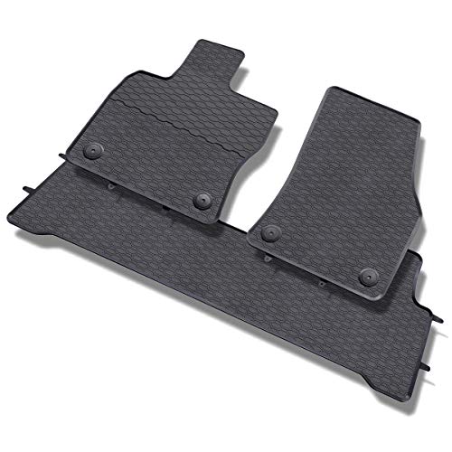 Mossa Tapis de Voiture en Caoutchouc adapté pour VW Volkswagen Touran III (2015-.)