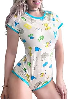 LittleForBig Cotton Romper Onesie Pajamas Bodysuit-Giraffe and Zoo Animals Pattern
