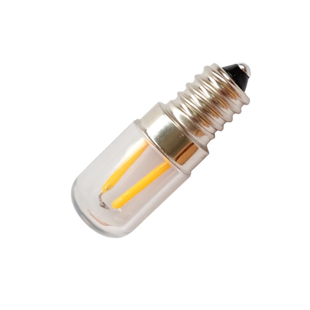 RZL Lighting, Confezione da 50, LED Luce Frigorifero AC110V T18S E12/E14/B15 1,5 W Mini Piccola Luce Illuminazione Domestica(2200K Yellow,E14 12V)