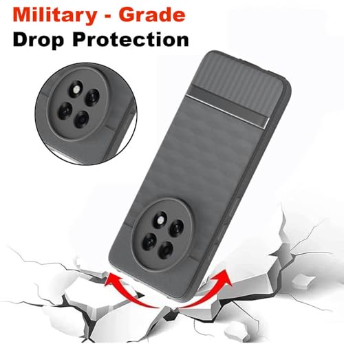 Image of Shockproof Case Compatible with Oppo F31 Pro Plus 5G | Full Camera Protection | TPU Flexible Back Cover for Oppo F31 Pro Plus 5G (Graphite Grey)