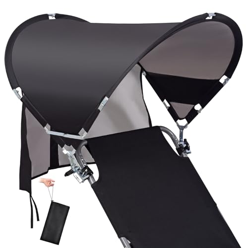 Umbrella Canopy, Extra Large Foldable Upf 50+ Sun Shade Attachment With Adjustable Clamp, Fits Most Beach, Camping, Lawn, Sports, Zero Gravity Chairs, Patented