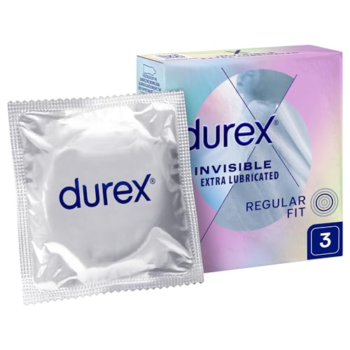 Durex Invisible Extra Lubricated Kondomy - Variant: 3 Ks, color Multicolor
