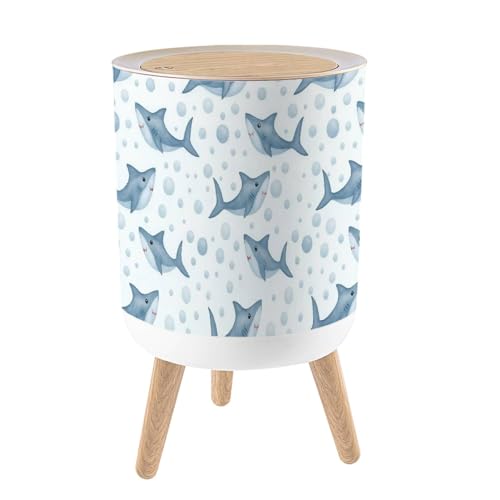 Caneca de basura redonda con tapa y patas 7L