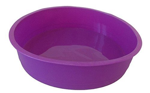 GMMH Moule à gâteau rond en silicone - Diamètre : 26 cm - Violet Cover