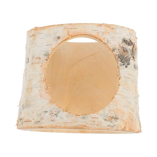 JEWEDECO Túnel Adecuado de Decorativo Madera para Resistente de Abedul Hámster al Desgaste y Desgarro como Refugio y Escondite para Pequeños Roedores