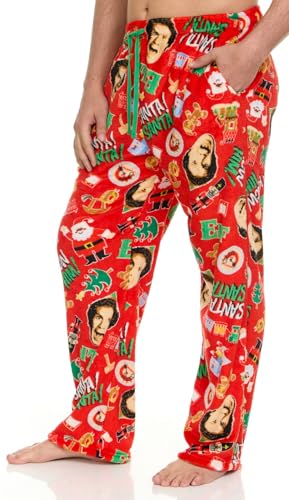 ELF Men's All Over Print Pajama Pant with Adjustable, Elastic Waistband - Plush Fleece Sleepwear2