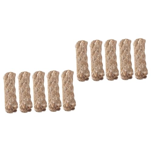 TOYANDONA 2 Series Astillas Supervivencia Arrancador De De Palo De Cuerda Gorda SOGA Mechero Soplete Iniciador De Al Aire Cordón De Yute Mecha 5 Piezas