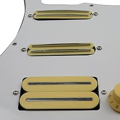 Pickups De Guitare De Pickguard Chargé Pré-programmés Humbucker Pickups Alnico 5 HSS Ensemble De Coupe À Push-Tire du… - Les Beatles, Paul McCartney, John Lennon, RIngo Starr, George Harrison Pickups De Guitare De Pickguard Chargé Pré-programmés Humbucker Pickups Alnico 5 HSS Ensemble De Coupe À Push-Tire du… – Image 2