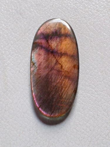 Labradorite violette naturelle ovale pour fabrication collier et bague - 6