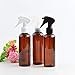 Produktbild LTTXS 200ml runde Schulter braune Haustier Sprühflasche Handknopf Sprühpistole Flasche für Haarstyling Bewässerung Garten Blumen saubere Dusche Fütterung Haustier-Transparente Düse_3 Stück