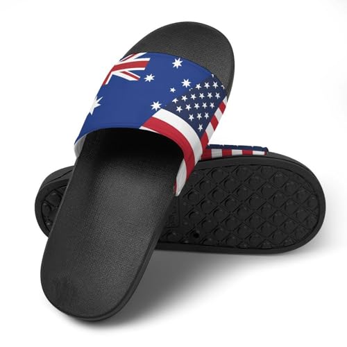 Flag of U.S. Australia Flag House Sandals Non-Slip Bathroom Slippers Beach Summer Shoes for Men Women4
