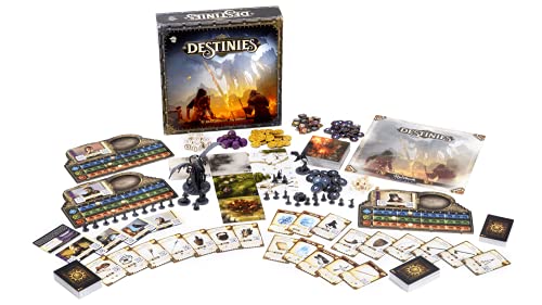 Image of Destinies Board Game - Immersive Storytelling and Adventure for Tabletop Enthusiasts, Ages 14+, 1-3 Players, 120-150 Minute Playtime, Made by Lucky Duck Games