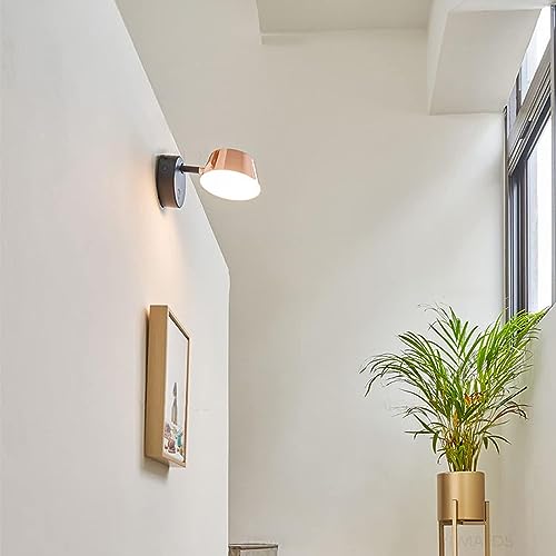 Aplique de pared interior de diseño moderno en hierro con foco de 9W 4