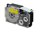 Negro sobre amarillo Casio XR-18YW1 - Cinta para impresoras de etiquetas
