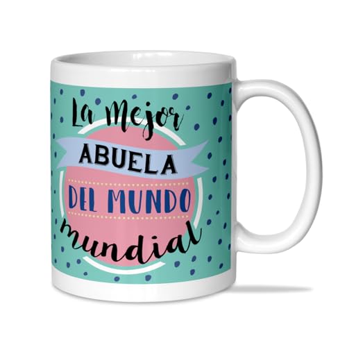 LINFORMAL Taza desayuno con frases Familia el Mejor Familia (Abuela) Ideal Taza...