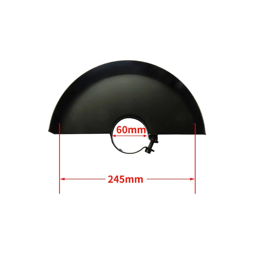 Trade-Shop Capot de protection en métal avec support de 66 mm pour meuleuse d'angle Flex de 230 mm