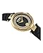 Versus Versace Collection Luxury Watch Timepiece with a Black Strap Featuring a IP Yellow Gold Case and Black Dial