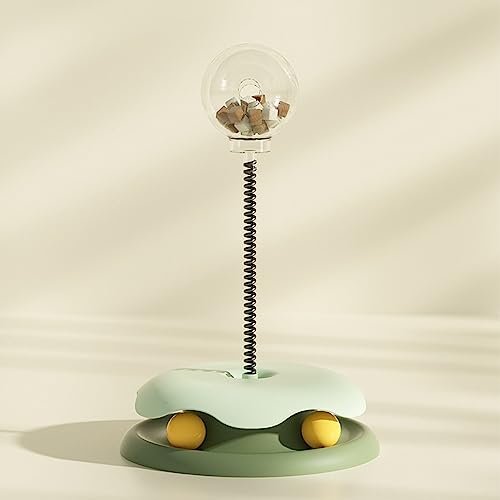 Brinquedo Alimentador de Gato Interativo, Brinquedo de Quebra-cabeça de Gato Seguro e Prático para B
