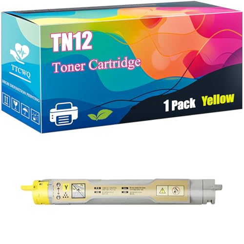Compatible for Brother TN12 Toner Cartridge HL-4200CN MFC-4318 Printers, High Yield 9000 Pages, Unleash High-Definition Printing (Yellow)