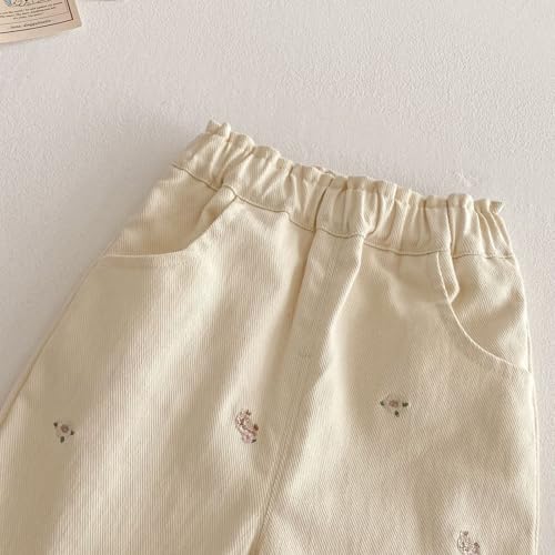 Baby Girls Cotton Bell-Bottoms Pants Toddler Jeans Outward Clothing,for 0-5 Years3