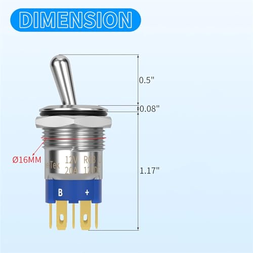 Interrupteur à bascule 12V pour réparer facilement vos circuits et boutons usés - 4