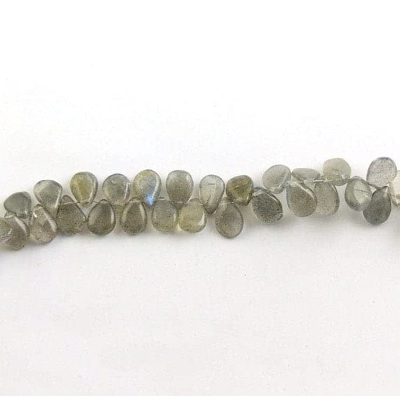 Labradorite smooth pear drop briolettes d'exception pour bijoux raffinés LKBEADS