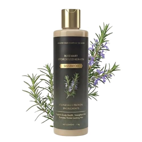 Organic Rosemary Hair Growth Shampoo with Hydrolyzed Keratin | Natural Thickening & Strengthening Formula | Promotes Healthy Scalp & Fuller Hair (Pack of 1)-picture-25