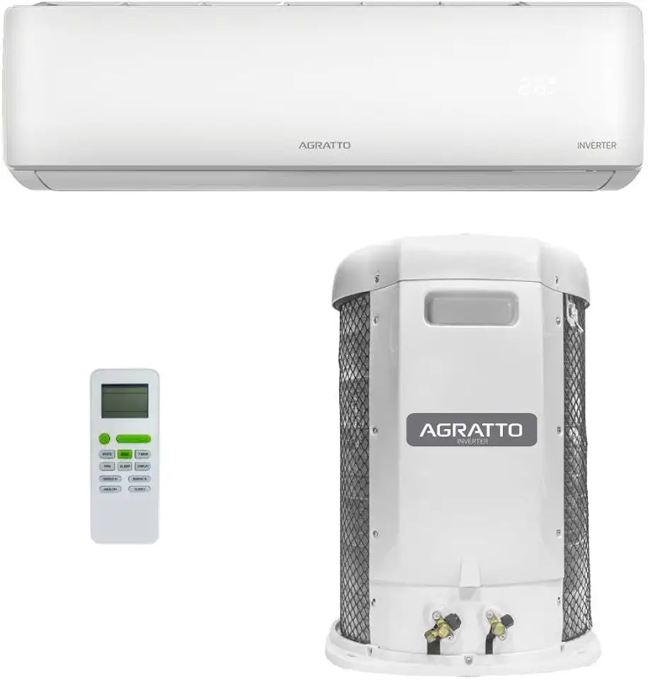 Ar Condicionado Split Agratto Hi Wall Liv Top Inverter 18.000 Btu/h Quente e Frio Monofásico Branco Lcst18qf-02i - 220v